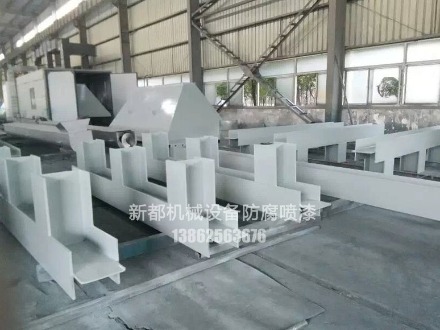 大型不规则钢结构喷涂